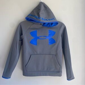 Under Armour hoodie sweatshirt gray blue size medium